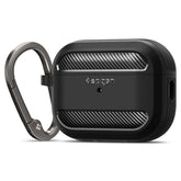 SPIGEN RUGGED ARMOR HÜLLE FÜR APPLE AIRPODS PRO 1 / 2 MATTE SCHWARZ