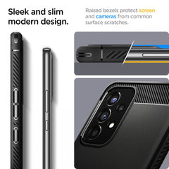 SPIGEN RUGGED ARMOR HÜLLE GALAXY A53 5G MATTE SCHWARZ