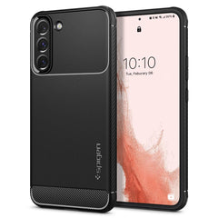 SPIGEN RUGGED ARMOR HÜLLE GALAXY S22 MATTE SCHWARZ
