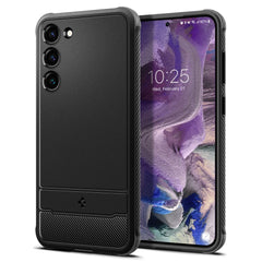 SPIGEN RUGGED ARMOR HÜLLE GALAXY S23 MATTE SCHWARZ