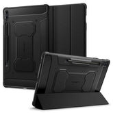 SCHUTZHÜLLE / HÜLLE FÜR SAMSUNG GALAXY TAB S9 FE+ PLUS 12.4 X610 / X616B SPIGEN RUGGED ARMOR "PRO" SCHWARZ