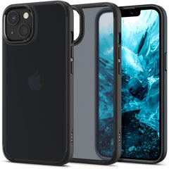 SPIGEN ULTRA HYBRID HÜLLE IPHONE 13 MATTE FROST SCHWARZ