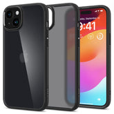 SPIGEN ULTRA HYBRID HÜLLE IPHONE 15 FROST SCHWARZ