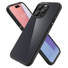 SPIGEN ULTRA HYBRID HÜLLE IPHONE 15 PRO FROST SCHWARZ