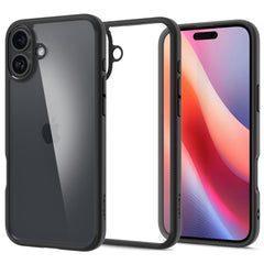 SPIGEN ULTRA HYBRID HÜLLE IPHONE 16 MATTE SCHWARZ