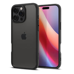 SPIGEN ULTRA HYBRID HÜLLE IPHONE 16 PRO MATTE SCHWARZ