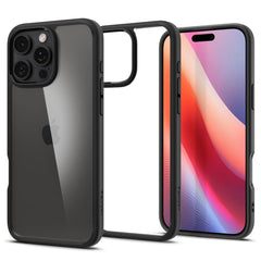 SPIGEN ULTRA HYBRID HÜLLE IPHONE 16 PRO MATTE SCHWARZ