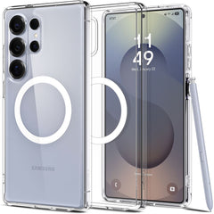 SPIGEN ULTRA HYBRID MAG MAGSAFE GALAXY S25 ULTRA KLAR/WEISS