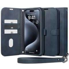 SPIGEN WALLET BUCHHÜLLE "S" FÜR IPHONE 15 PRO NAVY