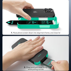 ESR ARMORITE IPHONE 16 SCHWARZ HARTGLAS