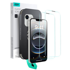 ESR ULTRAFIT TEMPERED GLASS 2-PACK FÜR IPHONE 13 / 13 PRO / 14 / 16E KLAR