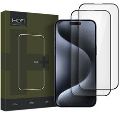 HARTGLAS FÜR IPHONE 16 HOFI GLASS PRO+ 2-PACK SCHWARZ