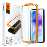 GEBROCHENES GLAS SPIGEN ALM GLAS.TR 2-PACK GALAXY A55 5G KLAR