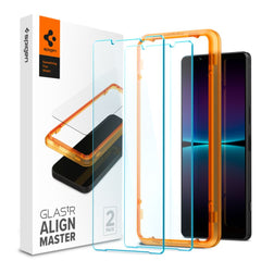 2X HARTGLAS SPIGEN ALM GLAS.TR 2-PACK SONY XPERIA 1 VI KLAR