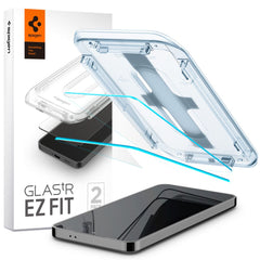 HARTGLAS SPIGEN GLAS.TR "EZ FIT" 2-PACK GALAXY S24 KLAR