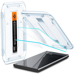 Gehärtetes Glas Spigen Glas.Tr "EZ FIT" 2-PACK GALAXY S24 ULTRA KLAR