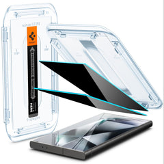 2X GESCHÜTZTES GLAS SPIGEN GLAS.TR "EZ FIT" 2-PAKET GALAXY S24 ULTRA PRIVACY
