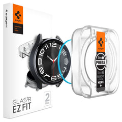GEBROCHENES GLAS SPIGEN GLAS.TR "EZ-FIT" 2-PAKET GALAXY WATCH 6 CLASSIC (43 MM) KLAR