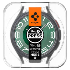 GEBROCHENES GLAS SPIGEN GLAS.TR "EZ-FIT" 2-PACK GALAXY WATCH 6 CLASSIC (47 MM) KLAR