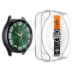 GEBROCHENES GLAS SPIGEN GLAS.TR "EZ-FIT" 2-PACK GALAXY WATCH 6 CLASSIC (47 MM) KLAR