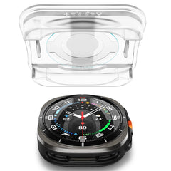 Gehärtetes Glas Spigen Glas.Tr "EZ-FIT" 2-Pack Galaxy Watch Ultra (47 mm) Klar