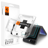 2X GESCHÜTZTES GLAS FÜR SAMSUNG GALAXY Z FLIP 6 SPIGEN GLAS.TR "EZ FIT" 2-PACK KLAR