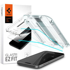 SPIGEN GLAS.TR ”EZ FIT” 2-PACK IPHONE 15 KLAR