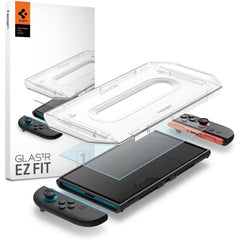HARTGLAS SPIGEN GLAS.TR "EZ FIT" 2-PACK NINTENDO SWITCH 2 KLAR