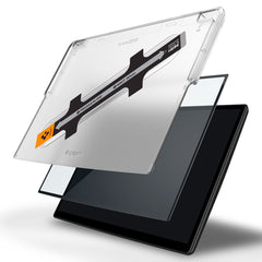 HARTGLAS SPIGEN GLASS FC "EZ FIT" TESLA MODEL X 2022 / MODEL S 2021 SCHWARZ