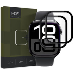 GELÄNDE GLAS HOFI HYBRID PRO+ 2-PACK APPLE WATCH 10 (46 MM) SCHWARZ