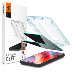 Gehärtetes Glas Spigen Glas.Tr "EZ FIT" 2-PACK iPhone 16 Pro Datenschutz