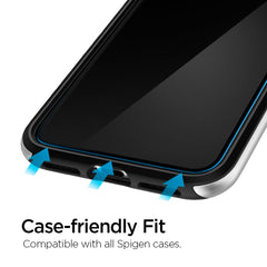 SPIGEN ALM GLAS.TR SLIM 2-PACK IPHONE 11 HARTGLAS