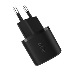 NETZLADEGERÄT FÜR HANDY UND TABLET TECH-PROTECT C20W MINI 2-PORT NETZLADEGERÄT PD20W/QC3.0 SCHWARZ