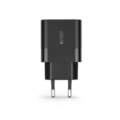 NETZLADEGERÄT FÜR HANDY UND TABLET TECH-PROTECT C30W 2-PORT NETZLADEGERÄT PD30W/QC3.0 SCHWARZ
