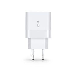 NETZLADEGERÄT FÜR HANDY UND TABLET TECH-PROTECT C30W 2-PORT NETZLADEGERÄT PD30W/QC3.0 WEISS
