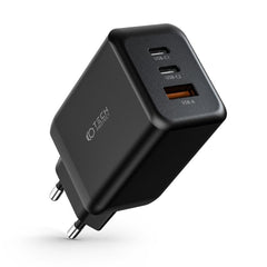 NETZLADEGERÄT FÜR HANDY UND TABLET TECH-PROTECT C65W 3-PORT NETZLADEGERÄT PD65W/QC3.0 SCHWARZ