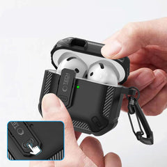 TECH-PROTECT CARBONOX HÜLLE FÜR APPLE AIRPODS 4 SCHWARZ