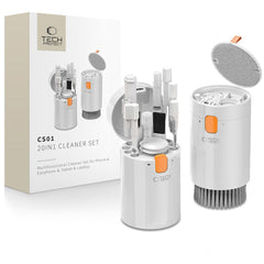 TECH-PROTECT CS01 REINIGUNGSSET 20IN1 FÜR HANDY & OHRHÖRER & TABLET & LAPTOP WEISS