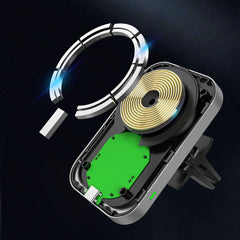 HALTERUNG / AUTO-LADEGERÄT TECH-PROTECT CW19 MAGNETISCH MAGSAFE BELÜFTUNGS-AUTOHALTERUNG SCHWARZ