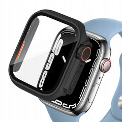 360° SCHUTZHÜLLE FÜR APPLE WATCH 44 MM DOOP DEFENSE 360GUARD SCHWARZ/ORANGE