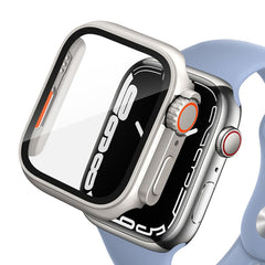 360° SCHUTZHÜLLE FÜR APPLE WATCH 45 MM DOOP DEFENSE 360GUARD TITAN/ORANGE