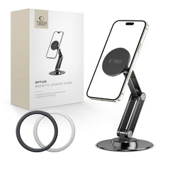TECH-PROTECT DPT100 UNIVERSAL MAGNETISCHER MAGSAFE TELEFON DESKTOP STÄNDER SCHWARZ