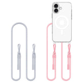 TECH-PROTECT FLEXAIR KETTENHÜLLE MAGSAFE IPHONE 16 GRAU & ROSA