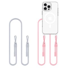 TECH-PROTECT FLEXAIR KETTENHÜLLE MAGSAFE IPHONE 16 PRO GRAU & ROSA