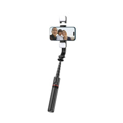 SELFIE-STANGE TECH-PROTECT L05S DRAHTLOSE SELFIE-STANGE STATIV & LED-LICHT SCHWARZ