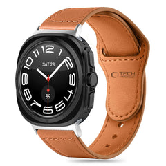 TECH-PROTECT LEATHERFIT ARMBAND FÜR SAMSUNG GALAXY WATCH ULTRA (47 MM) BRAUN