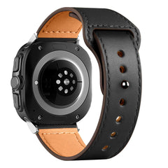 TECH-PROTECT LEATHERFIT SAMSUNG GALAXY WATCH ULTRA (47MM) SCHWARZ