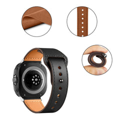 TECH-PROTECT LEATHERFIT SAMSUNG GALAXY WATCH ULTRA (47MM) SCHWARZ
