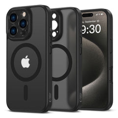 HÜLLE FÜR IPHONE 16 PRO TECH-PROTECT MAGCAM MAGSAFE MATTE SCHWARZ