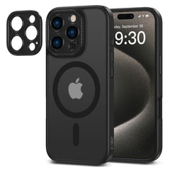HÜLLE FÜR IPHONE 16 PRO MAX TECH-PROTECT MAGCAM MAGSAFE MATTE SCHWARZ